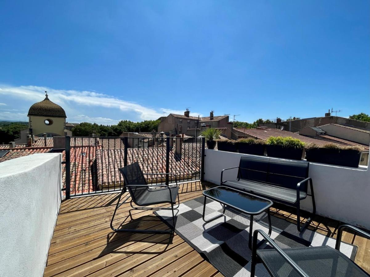 Rooftop N°38 - Rooms Et Studios - Vue Cite Medievale Καρκασόν Εξωτερικό φωτογραφία