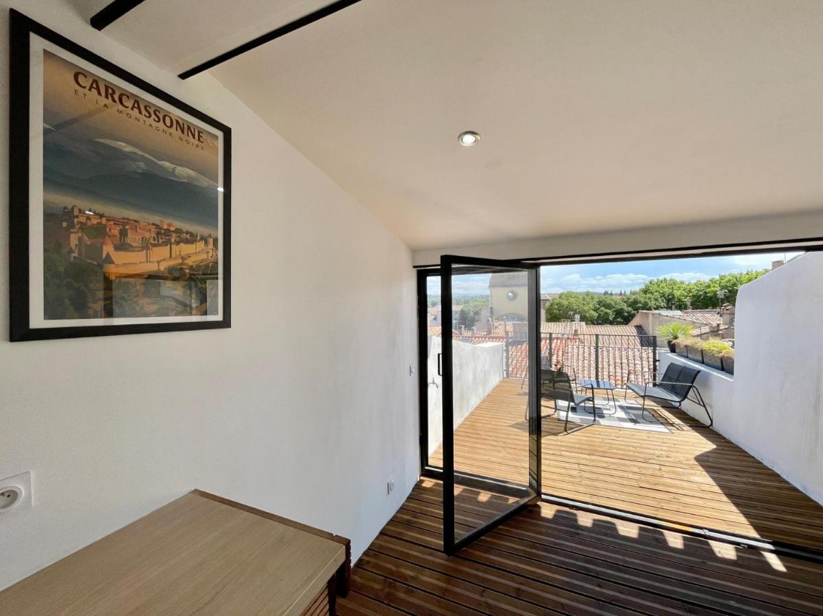 Rooftop N°38 - Rooms Et Studios - Vue Cite Medievale Καρκασόν Εξωτερικό φωτογραφία