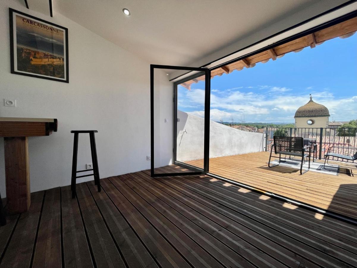 Rooftop N°38 - Rooms Et Studios - Vue Cite Medievale Καρκασόν Εξωτερικό φωτογραφία