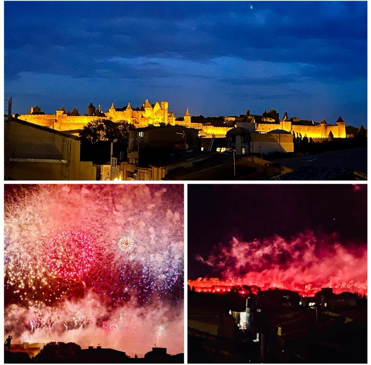 Rooftop N°38 - Rooms Et Studios - Vue Cite Medievale Καρκασόν Εξωτερικό φωτογραφία